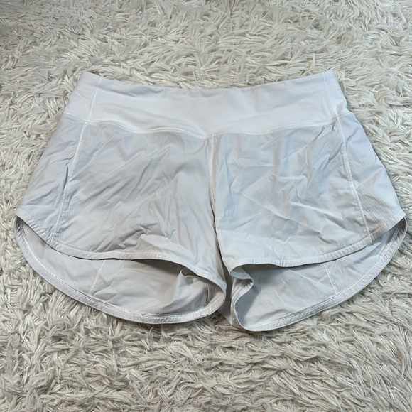 Lululemon Speed Up Short Long *4" Updated Fit White - Picture 1 of 7